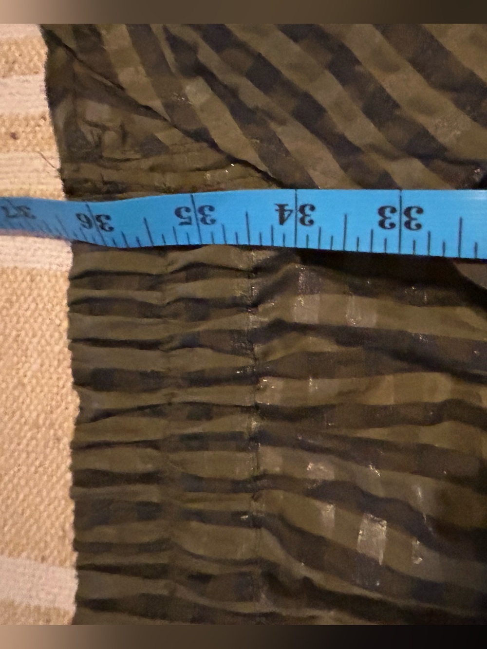 GANNI ‘Kalamata’ Pre-Fall ‘20 Seersucker Midi Skirt with Wrap Effect NWOT SZ 40 - Picture 5 of 8